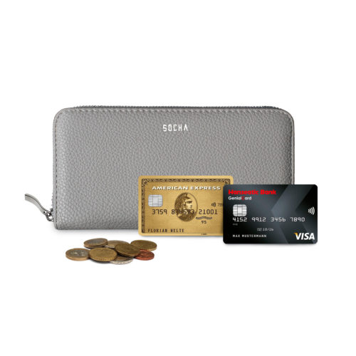 geldbörse aus feinsynthetik von socha farbe mud