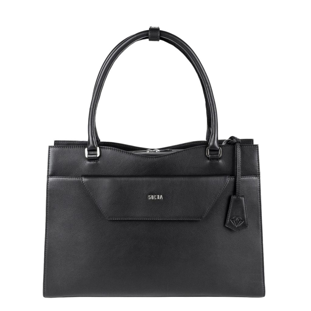 laptoptasche aus leder mit clutch von socha