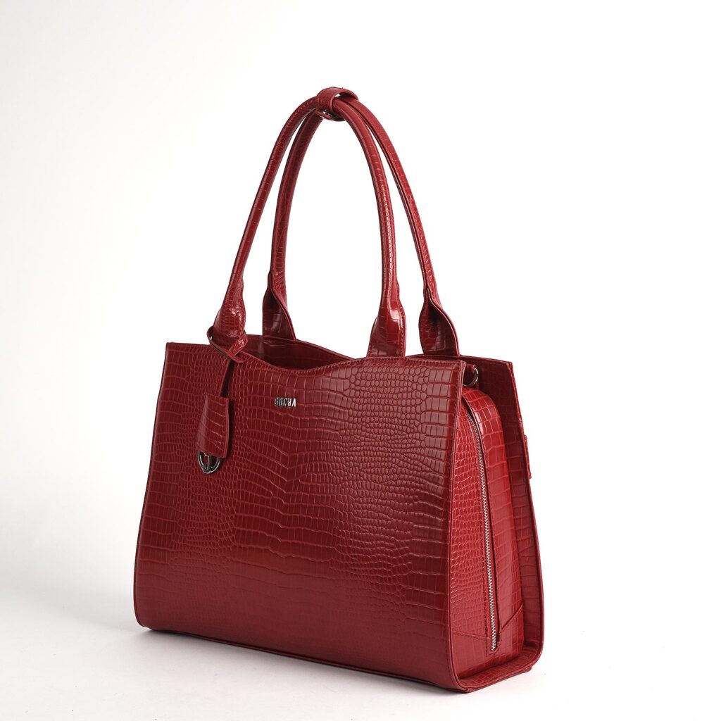 Midi Croco Burgundy 14" single