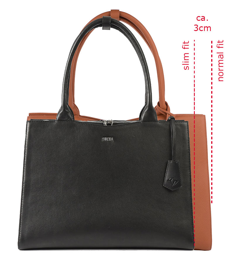 schlankere Taschengröße für 15.6"Laptops von Socha