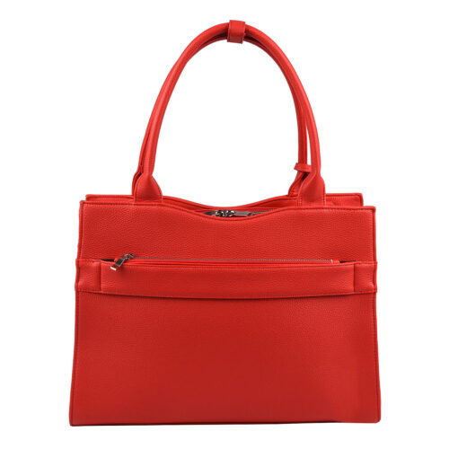 Laptoptasche mit Vollausstattung signalrot von socha aus synthetik