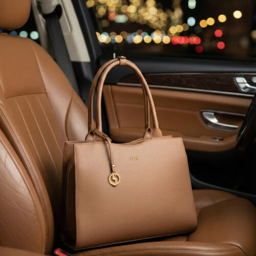 elegante laptoptasche farbe camel 14 zoll von socha