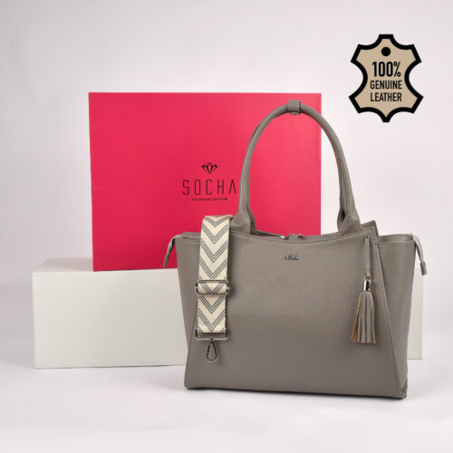 socha graue laptoptasche aus leder 17 zoll