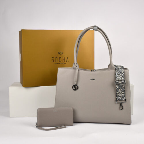 elegante laptoptasche hellgrau 15 zoll von socha