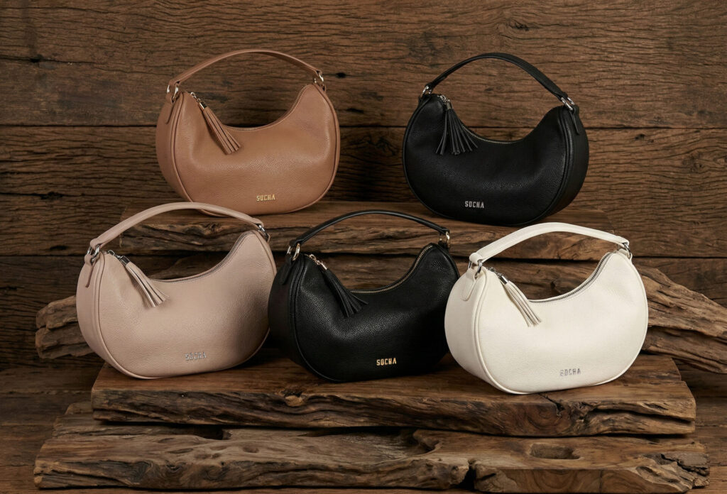 elegante schultertasche von socha aus feinsynthetik