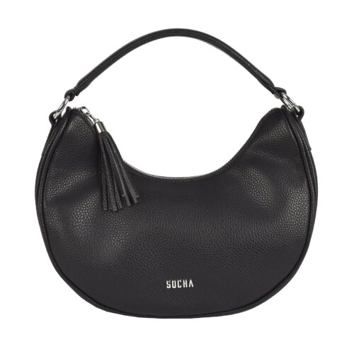 elegante umhängetasche in schwarz von socha für damen