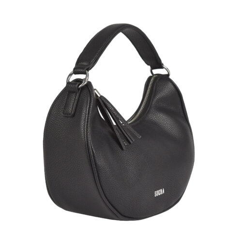 elegante umhängetasche in schwarz von socha für damen