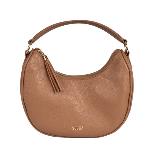 schicke umhängetasche für frauen farbe caramel von socha